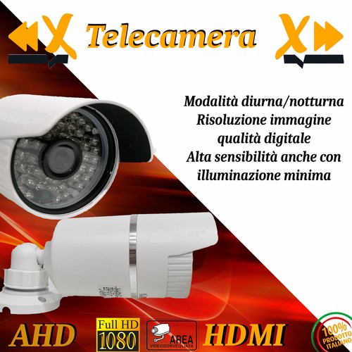 Telecamera bullet via cavo - telecamera,