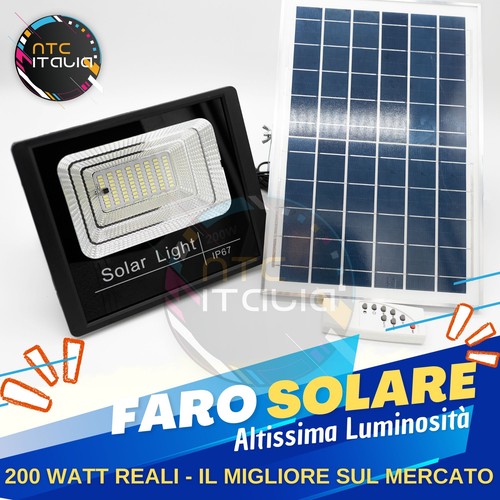 Faro autonomo 200w ip67 - 200w, +